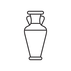 Ancient vase line icon. vector flat simple illustration for web and app..eps