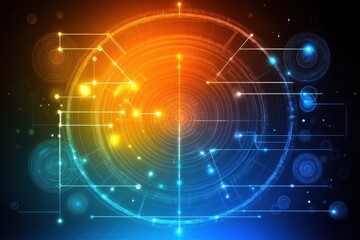 Obraz premium Abstract digital design with vibrant colors.