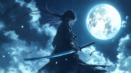 The moon night sword warrior