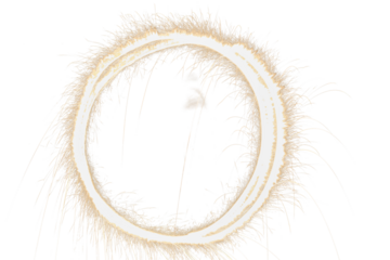 Sparkling Ring of Fire at night