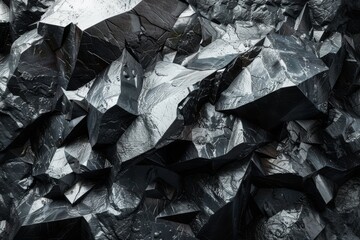 Jagged metallic rock surface texture