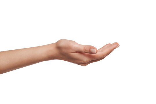 High-Quality PNG open hand gesture on white background