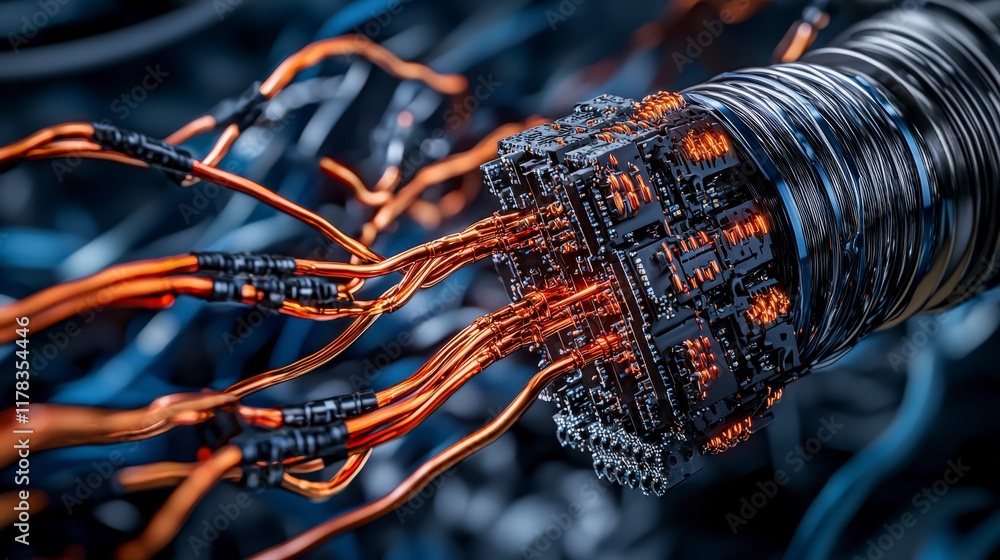 Poster Advanced conductivity in material science composites laboratory closeup image high-tech environment detailed view