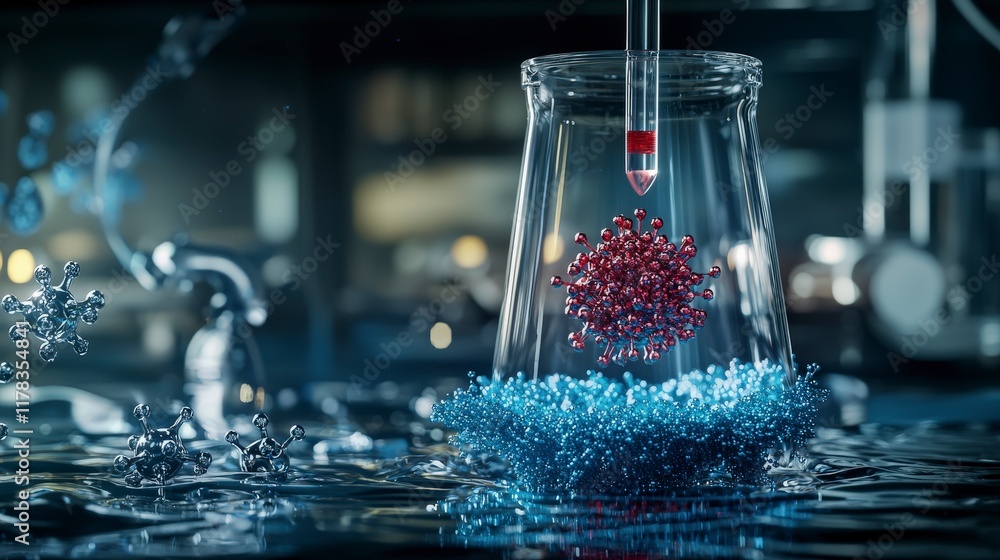 Aufkleber Enhancing durability of nanomaterials in science labs experimenting with innovations and techniques