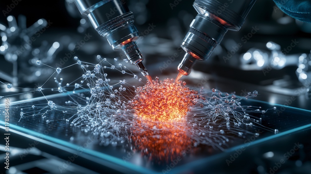 Poster innovative techniques in nanomaterials fabrication a close-up exploration of material science in the
