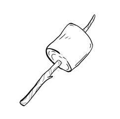 marshmallow digital illustration drawing isolated