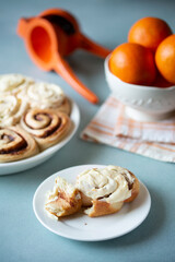 Zesty Orange Sweet Rolls, Cinnamon Orange Rolls baked goods for Breakfast Sweet Treats