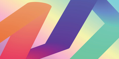 グラデーション　カラフル　幾何学　模様　背景