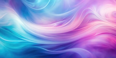 Obraz premium Swirling purple and blue hues blend into a soft pink blur, creating an abstract background with a subtle gradient effect , pastel