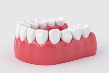 A three dimensional model of healthy human teeth and gums