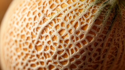Honeydew Melon Close-Up: A Textured Delight