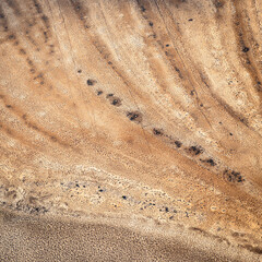 Aerial views over UNESCO area of Shark Bay, Western Australia, Australia