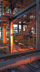 Showcase the consequences of noncompliance with safety standards through realistic 3D models of workplace citations and penalties