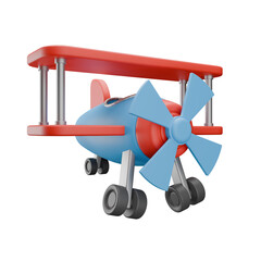 3d icon render toy biplane © Rex
