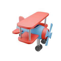 3d icon render toy biplane © Rex