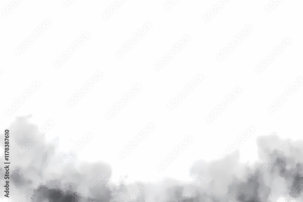 Sticker soft gray abstract background with gentle cloudy texture and haze