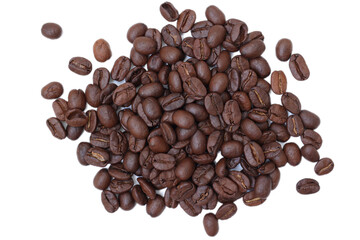coffee beans on white background