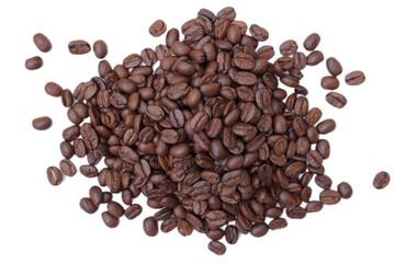 coffee beans on white background