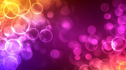 Abstract Background with Glowing Circular Lights