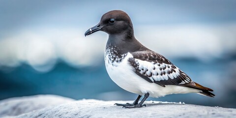 Elegant black and white images capture the Antarctic Cape Petrel's beauty.