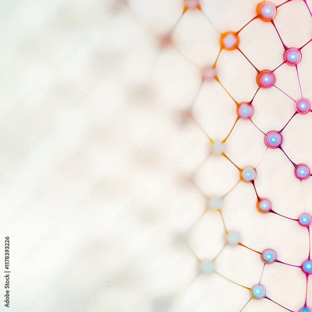 Poster abstract network white blue gradient technology background pattern
