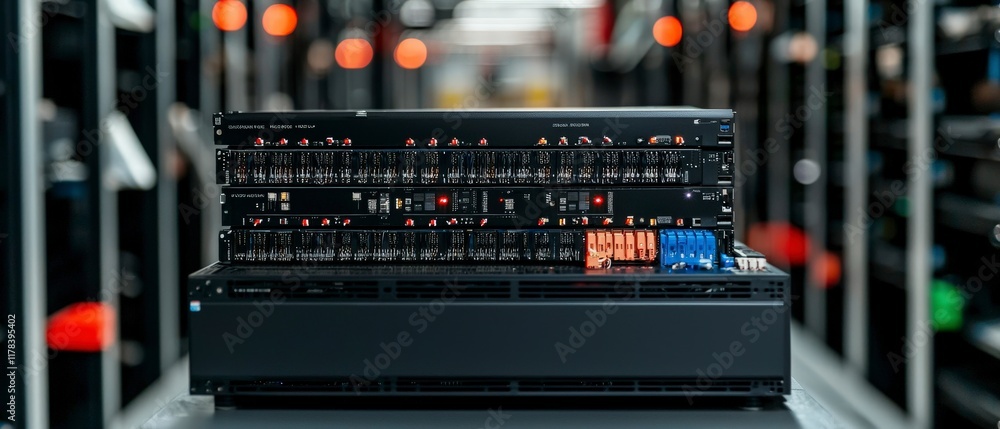 Poster data center server rack network hardware it infrastructure technology