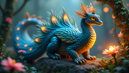 chinese dragon statue on roof