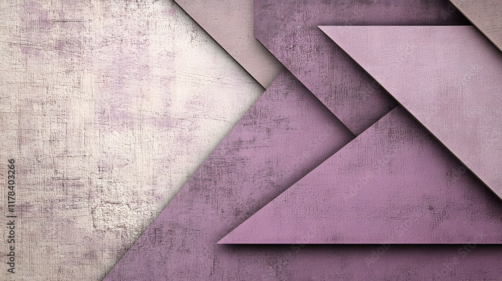 Poster abstract background with geometric shapes and textures in soft purple and beige tones ideal for mode