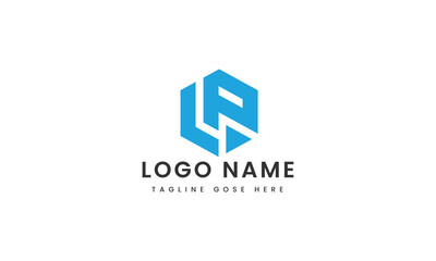 Fototapeta premium lp letter custom logo design
