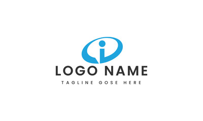 
abstract Branding letter i logo template design