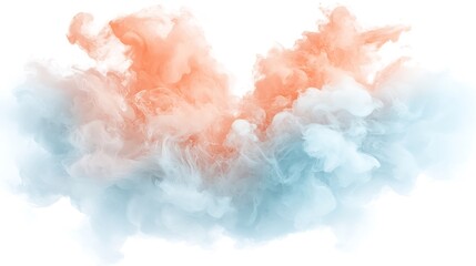 Fototapeta premium Abstract Pastel Ink Cloud Background - Pastel Colors