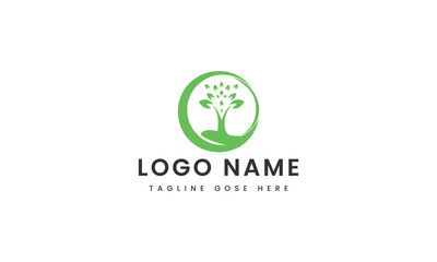 
abstract Branding leaf power logo template design
