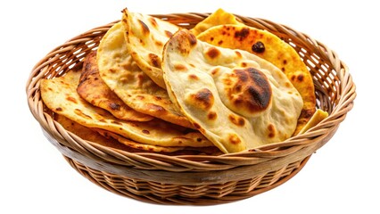 Obraz premium Aerial View of Indian Chapati Basket