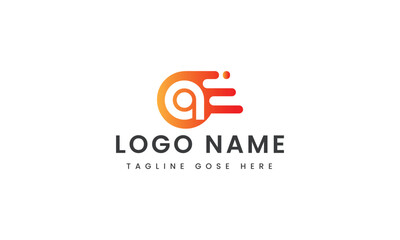 Fototapeta premium abstract Branding letter a chating logo template design
