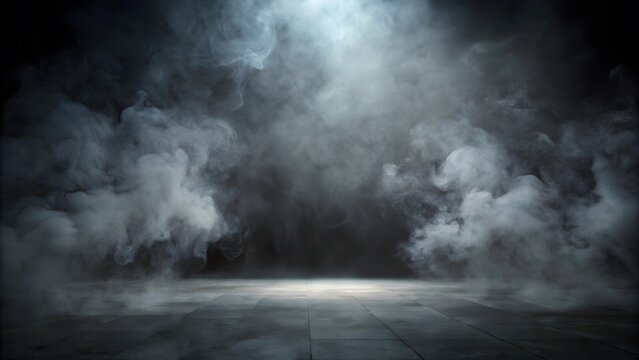 White smoke or fog flowing across the floor creates a mysterious and ethereal atmosphere. This effect is perfect for enhancing the ambiance of theatrical productions, photo shoots, or special events