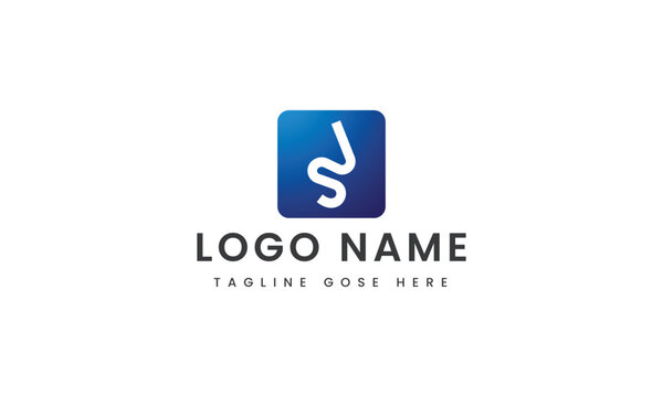 
abstract Branding letter js logo template design