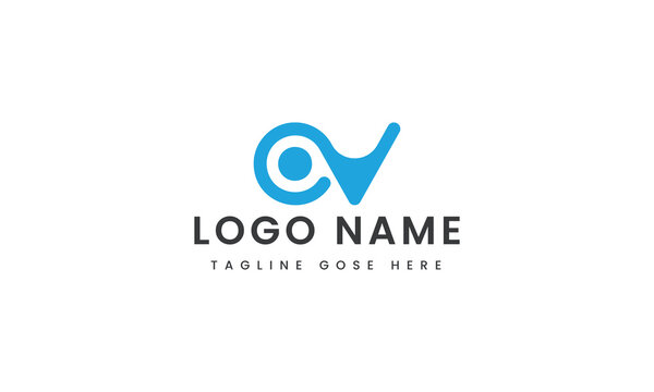 
abstract Branding letter ov logo template design