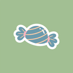 Obraz premium candy sticker icon