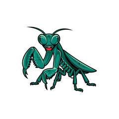 Fototapeta premium mantis fierce logo illustration design on white background