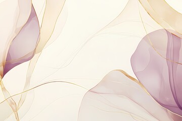 Elegant Soft Abstract Background with Flowing Shapes and Lines