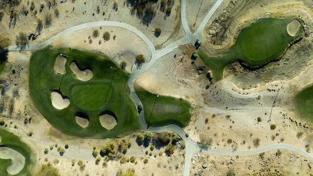 Golf Course with Ponds in Las Vegas