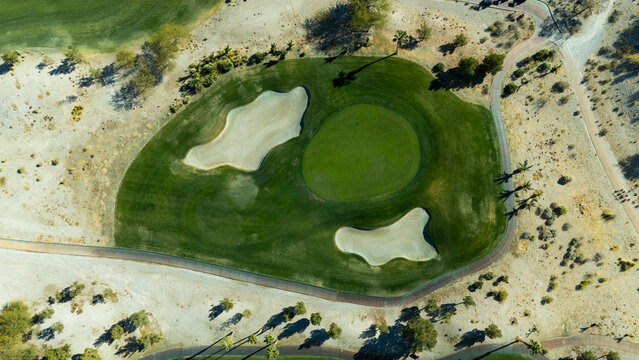 Golf Course with Ponds in Las Vegas