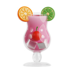 Refreshing Hurricane Mocktail with Citrus