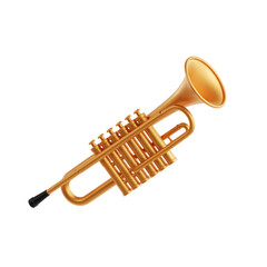 Classic Golden Mardi Gras Trumpet © Eklip