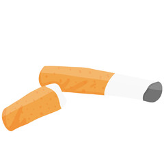 Stop Smoking, Cigarettes Forbidden Sign, World No Tobacco Day Illustration