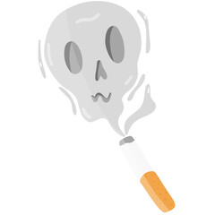 Stop Smoking, Cigarettes Forbidden Sign, World No Tobacco Day Illustration