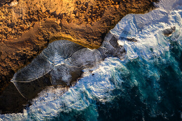 Aerial photography of Shark Bay, Western Australia, Australia