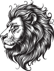 lion head vector