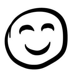 Hand Drawn Sketch Emoji with Different Emotion and Mood