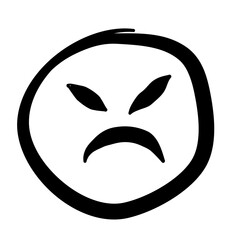 Hand Drawn Sketch Emoji with Different Emotion and Mood